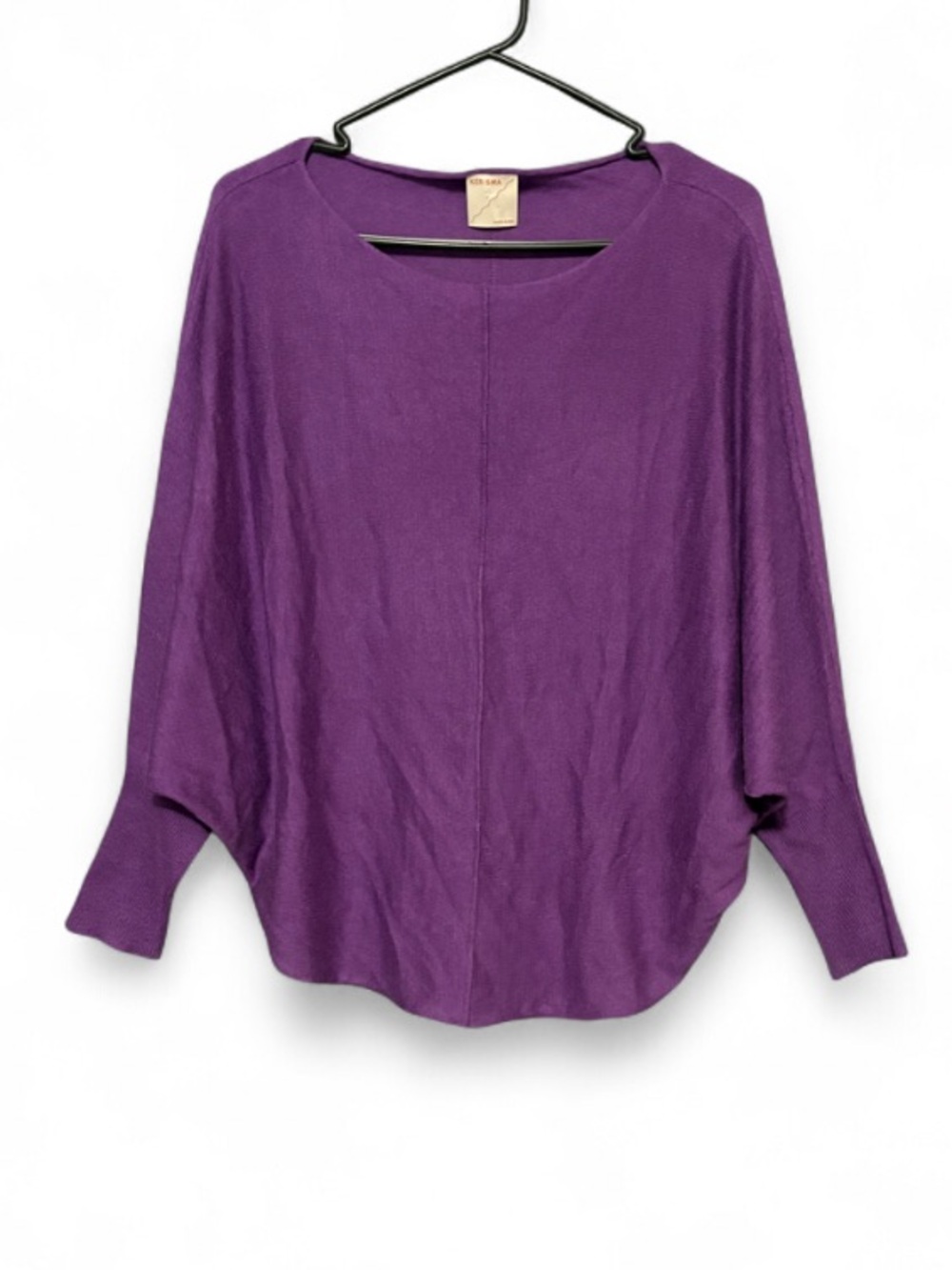 Kerisma Dolman Bat Wing Sleeve Center Seam Knit Sweater